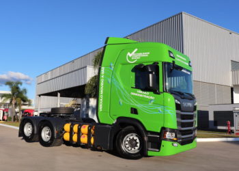 Brasdiesel inicia demonstração de caminhões Scania a gás com clientes no Rio Grande do Sul