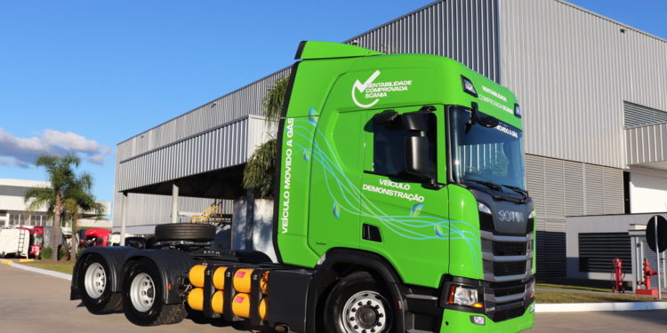 Brasdiesel inicia demonstração de caminhões Scania a gás com clientes no Rio Grande do Sul