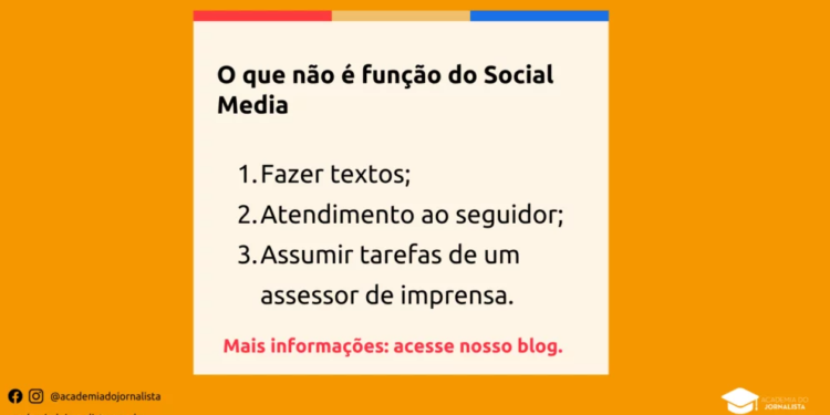 O que não é função do Social Media