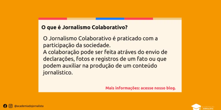 O que é Jornalismo Colaborativo?