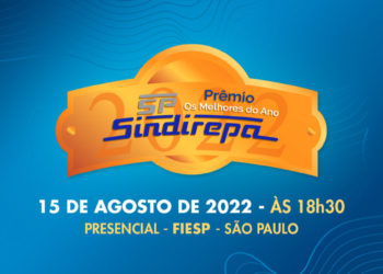 Evento do 13º Prêmio Sindirepa-SP será presencial no dia 15 de agosto na sede da FIESP em São Paulo