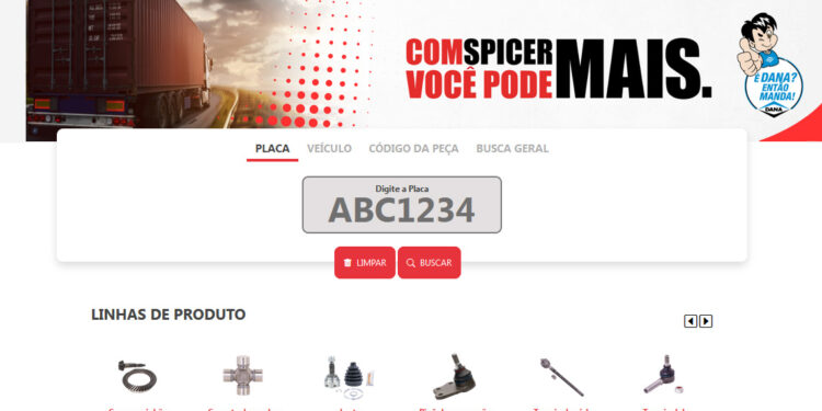 Dana amplia sistema regional de catálogos de Reposição, mais e melhores informações, com amplo acesso