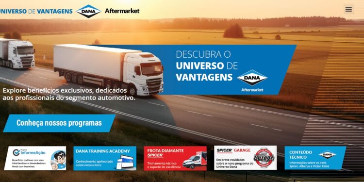 Universo de Vantagens Dana, novo portal para profissionais de vendas e aplicadores
